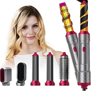 5 in 1 Magic Styler, Hairstyler, 1000W Hair Dryer Brush for Hair Styling, Hot Air Brush for Volumizing, Drying and Rotating, Hair Wrap Dryer Set with Detachable Heads Comb