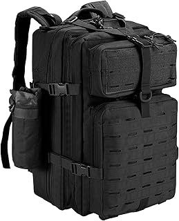 45L Military Tactical Backpacks, Large Capacity Hiking Camping Backpack, Waterproof Outdoor Sport Gym Travel Daypack Molle Army Rucksack 3 Day Bug Out Bag Survival Equipment for Men Women