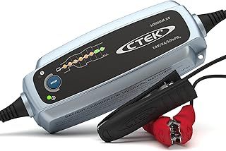 CTEK Lithium XS UK Vehicle Battery Charger 40-003 - For Lithium (12V LiFePO4) Batteries - UK Plug, Black
