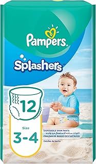 Pampers Splashers Swimming Pants, Size 3-4, 6-12 kg, Carry Pack, 12 Count