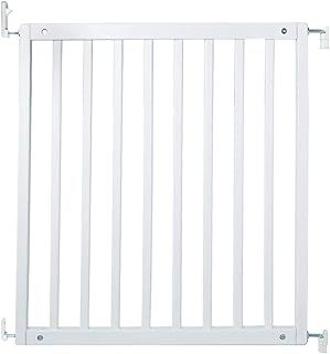 Safetots Simply Secure Wooden Gate, 72cm - 79cm, Black, Wooden Stair Gate, Screw Fit Baby Gate, Stylish and Practical Safety Barrier