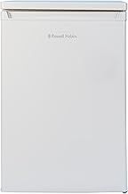 Russell Hobbs Under Counter Larder Fridge 127 Litre with Adjustable Thermostat & Feet, 3 Removable Shelves, Internal LED Light, Reversible Door, White, 2 Year Guarantee RH85UCLF552E1W