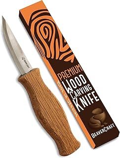 BeaverCraft Wood Carving Knife C4 3.14" - Whittling Sloyd Knife Roughing Chisel, Whittling Tools for Woodworking - Spoon Carving Tools for Beginners and Profi