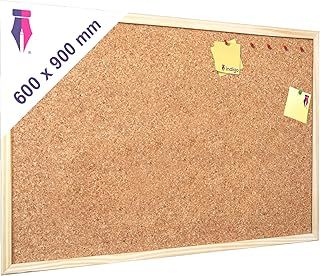 Premium Cork Board - 900mm x 600mm - Noticeboard Bulletin Wooden Frame