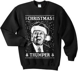 Sanfran - Christmas Trumper Top Xmas Funny Donald Trump USA America Jumper Sweater