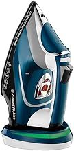 Russell Hobbs Steam Iron [2600W, 210g/min extra steam boost] One-Perfect-Temperature Cordless (cordless with base station & opt temperature for all fabrics, max 25 sec ironing time) 26020