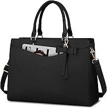 Dakuly Laptop Bags for Women 15.6 inch Ladies Handbags Tote Bag Large Work Bags PU Leather Designer Shoulder Bag for Business Office Shopping College