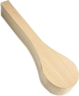 BeaverCraft Basswood Wood for Carving - Spoon Blank B1 25,4 x 5,1 x 3,6 cm - Soft Whittling Wood Carving for Beginners Kids - Unfinished Wooden Block for Crafts