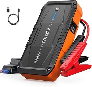 AstroAI S8 Car Battery Booster Jump Starter Power Pack,1500A 12V Portable Car Jump Starter Power Bank for Up to 6.0L Petrol & 3.0L Diesel Engines, With Smart Jump Leads and LED Torch