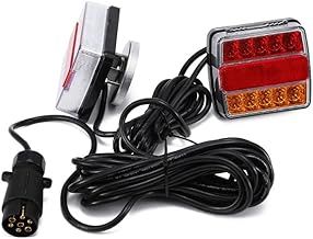 2pcs Trailer Rear Lights With 7.5m Cable Red Yellow Color LED Rear Brake Lights12V Universal for Trailer Truck Lorry Caravan Van Tractor
