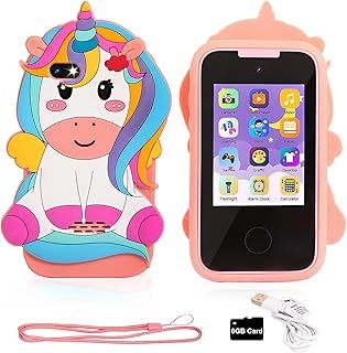 MUSUNFE 21 Functions Kids Smart Phone for Girls with MP3 Photo/Video Shooting Gifts for Girls Boys Toys Phone Touchscreen Learning Toy
