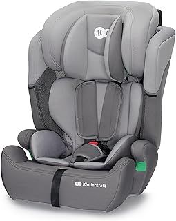 Kinderkraft Car Seat Comfort UP, I-Size Booster Child Seat, with 5 Point Harness, Adjustable Headrest, for Toddlers, Infant, Group 1/2/3, 76-105 cm or less than 18 kg, Black