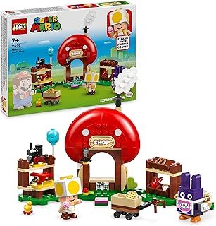 LEGO Super Mario Nabbit at Toad’s Shop Expansion Set, Collectible Toy for 6 Plus Year Old Boys, Girls & Kids, Creative Play with 2 Character figures Incl. Yellow Toad, Small Gift for Gamers 71429