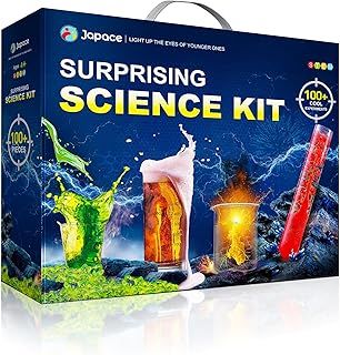 Japace 100+ Science Lab Experiments Kits for Kids, STEM Activities Educational Scientist Toys for Boys Girls Chemistry Set, Cool Christmas Birthday Gift Ideas Holiday Suprise