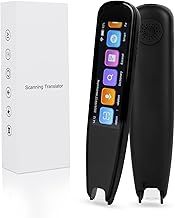 Scan Reader Pen, 112 Languages Scan Translator Pen, Smart Reading Pen for Dyslexia, Elderly, Kids, Students, Supports Speech & Scan to Text, Real Time Pen Reader Scanner
