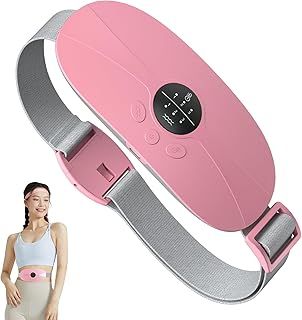 Portable Menstrual Heating Pad, KBCASE Period Cramp Heat Pad with 3 Setting Levels Fast Heating Pad for Period Pain Relief Electric Menstrual Belt for Period Pain Relief Women and Girl (Pink)