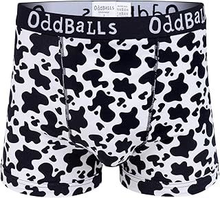 OddBalls | Mens Boxers | 1 Pack | Classic Fit | Mens Underwear | Hipster Boxer Shorts | Cotton Boxers | Elastic Waistband