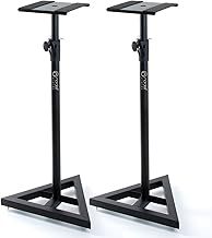 Nordell' Premium Floor Speaker Stand (Pair) for Studio Monitors and Hi-Fi Loudspeakers - Create Truer Mixes with Optimum Loudspeaker/Monitor Height and Positioning with Rotating Plate for Speakers