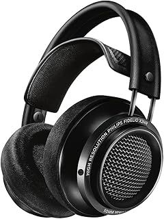 Philips Fidelio X2HR Over-Ear High Resolution Wired Headphones | Open-Back Design | Double-Layered Ear Shells | 50 mm Neodymium Drivers | Deluxe Memory Foam Earpads