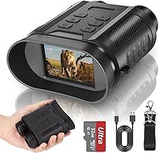 Night Vision Goggles, 4K 48MP 2500mAh Rechargeable 8X Digital Zoom 7-Level IR Night Vision Binoculars Vista 300m can Save Photo and Video for Camping and Surveillance with 32GB Card