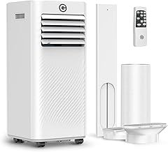 Air Conditioning Unit, 4-In-1 Powerful Portable Air Conditioner, Dehumidifier, Ventilation, Cooling Fan with Digital Display, 2 Fan Speeds, 24 Hour Timer & Window Venting Kit for Rooms Up to 259ft