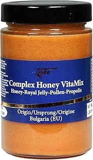 450 g Raw Honey Super Mix with Propolis, Pollen, Royal Jelly, bee wax