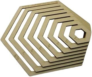 Wooden Hexagon Stencil Kit Gyro-Cut Quilt Cutting Wooden Template Quilting Applique
