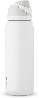 FreeSip Insulated Stainless Steel Water Bottle with Straw for Sports and Travel, BPA-Free, 40-oz, Shy Marshmallow