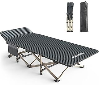 ATORPOK SHOP Camp Beds for Adults Comfortable, Tent Folding Cot for Sleeping, Lightweight Folding Bed with Carry Bag Supports 450 lbs, Office Nap and Beach Vocation