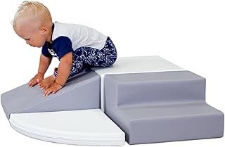 IGLU Soft Play Equipment XL Soft Play Shapes Activity Toys with ANTI SLIP - grey/white