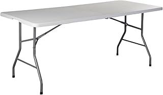 Home Vida Heavy Duty Trestle Picnic Folding Table Silver, 5 feet