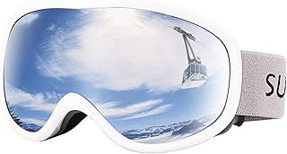 Supertrip Ski Goggles Womens Mens, Anti-fog Anti-glare Skiing Snowboard goggles with 100% UV400 Protection, Helmet Compatible