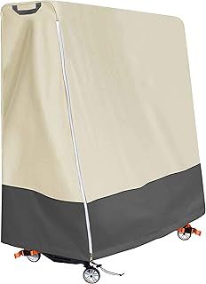 Aaaspark Indoor/Outdoor Premium Ping Pong Table Cover Waterproof Dustproof Sunscreen Heavy-Duty Folding Table Tennis Table Cover