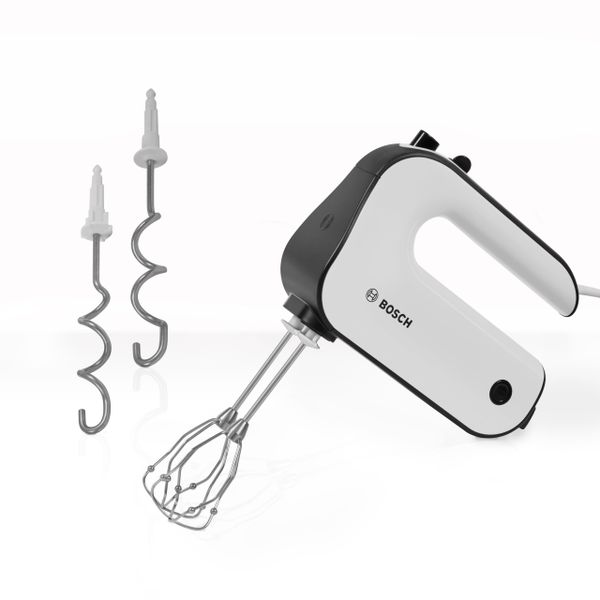 Bosch CleverMixx Styline Hand Mixer, MFQ4020GB, White & Black