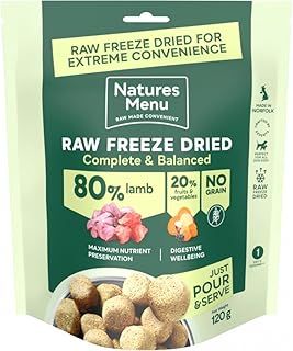 Natures Menu Freeze Dried Dog Food 80/20 Lamb - 120g