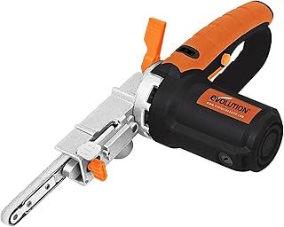 Evolution Power Tools Precision File Sander Electric Thin Belt Sander Power File, Multipurpose Filing, Sanding, Grinding, Includes 3 Sanding Belts Mixed Grit, Dust Bag, 2 Year Warranty, 230v