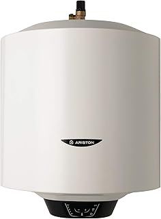 Ariston PRO1 ECO 50 L Electric Storage Water Heater with A 50 L, Inclusive Of Unvented Kit, B Class Erp Rating, Waterplus Technology, Manufactured To Be Installed In UK - 3820019. , White
