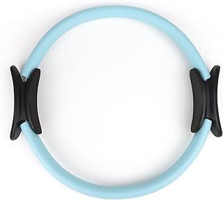 Phoenix Fitness Pilates Ring - Double Handle Exercise Circle Fitness Magic Circle Resistance Ring Dual Grip for Yoga Core Training - 15 Inch