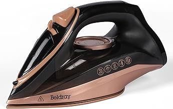 Beldray BEL01609RGF 2 in 1 Cordless Steam Iron - Use Corded or Cordless, 360° LED Charging Base, Ceramic Soleplate, Anti-Calc Function, 140g/min Steam Shot, 230ml Water Tank, 2600 W, Rose Gold