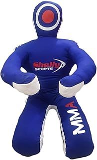 Shelly MMA Dummy Boxing Grappling Dummy Punching Bag Brazilian BJJ JIU Jitsu Sitting Position Dummy Wrestling Martial Arts Judo Karate Training Dummy – Canvas Fabric - UNFILLED