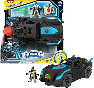 Fisher-Price Imaginext DC Super Friends Batmobile with lights and sounds, Batman toys for preschool play ages 3 years and up, HGX96