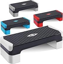 Steppers for Exercise & Workout - 2 to 5 (10, 15, 20, 25 & 30 CM) Levels of Adjustable Height Aerobic Step - Exercise Step for Home & Gym, Mini Stepper