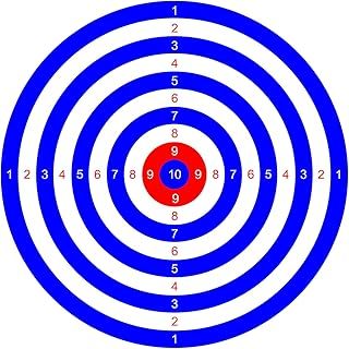 50x Paper Air Rifle Airgun Targets Airsoft Shooting Hunting BB