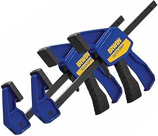 IRWIN QUICK-GRIP Light-Duty (63kg) Mini (300mm) Trigger Clamp, Twin Pack, ‎T54122EL7