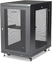 StarTech.com 4-Post 18U Server Rack Cabinet, 19" Data Rack Cabinet for IT / Network Equipment, with Adjustable Mounting Rails