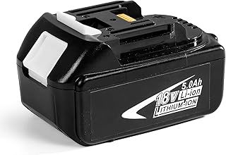 2 Pack 5.0Ah Replacement for Makita 18V Battery BL1860 BL1820 BL1830B BL1840B BL1850B BL1815B BL1835B LXT400 Li-Ion LXT Battery with LED Indicator for All Makita 18V Power Tools
