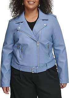 Levi's Women's Faux Leather Asymmetrical Belted Motorcycle Jacket