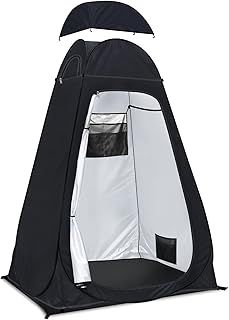 Pop Up Toilet Tent riggoo Portable Shower Toilet Tents for Camping Privacy Outdoor Changing Room for Beach Fishing Hiking Sun Shelter (UV Protection)