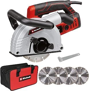 Einhell TE-MA 1700 Wall Cutter (1700 W, Slot Width Adjustment up to 38 mm, Slot Depth up to 40 mm, Soft Start, Overload Protection, incl. 4 Diamond Cutting Discs)
