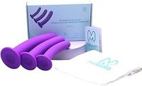 Pelvic Floor Trainer Set by Moscoto®, 3-Piece Large Set for Beginners to Advanced, Soft Silicone Muscle Dilators, Complete with Cotton Travel Pouch